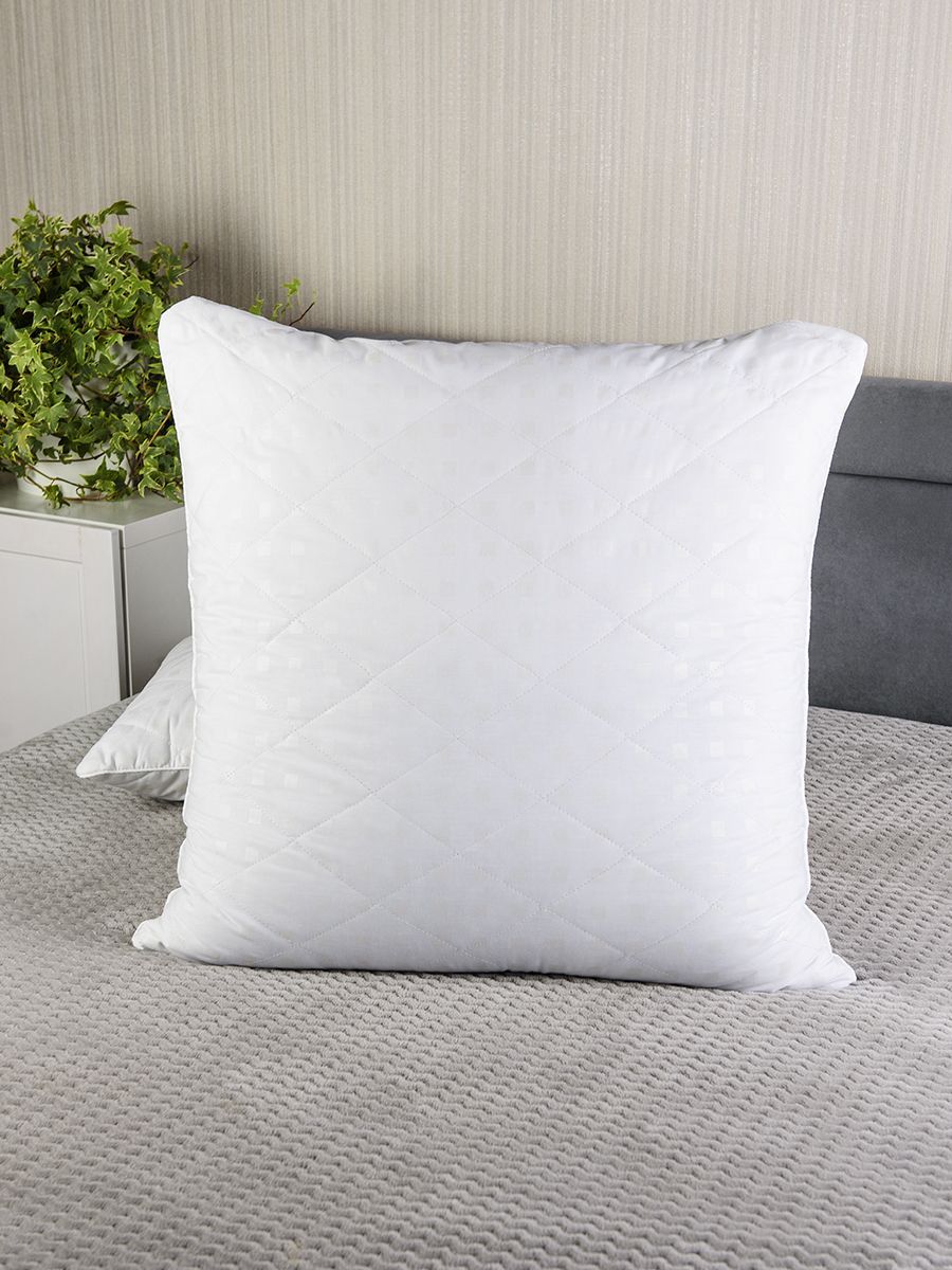 снимок Подушка стеганая "Очарование" белая от магазина BIO-TEXTILES ОПТ