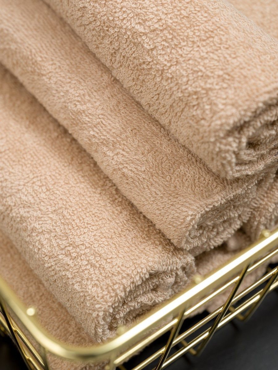 снимок Набор махровых салфеток 10 шт ( 30*30 ) бежевый от магазина BIO-TEXTILES ОПТ