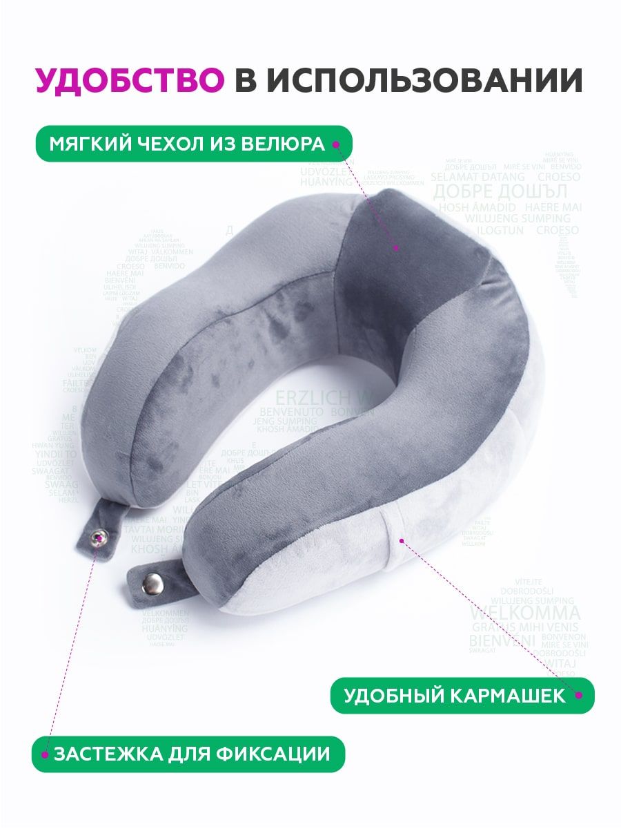 снимок Автомобильная подушка для шеи "INNOFOAM TRAVELNECK NEO" от магазина BIO-TEXTILES ОПТ