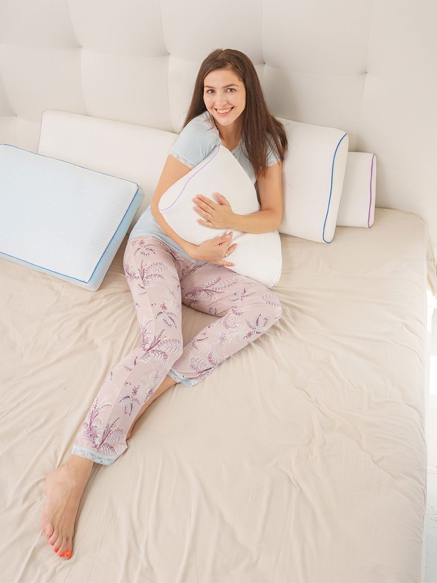 снимок Подушка c эффектом памяти "Орто-В" 52*30*5/10 от магазина BIO-TEXTILES ОПТ