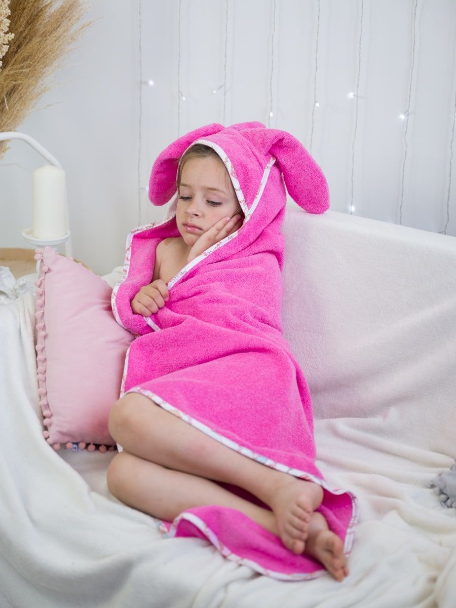 снимок Уголок детский "ЛАПУШКА" 95*95 см. розовый, окантовка бязь от магазина BIO-TEXTILES ОПТ