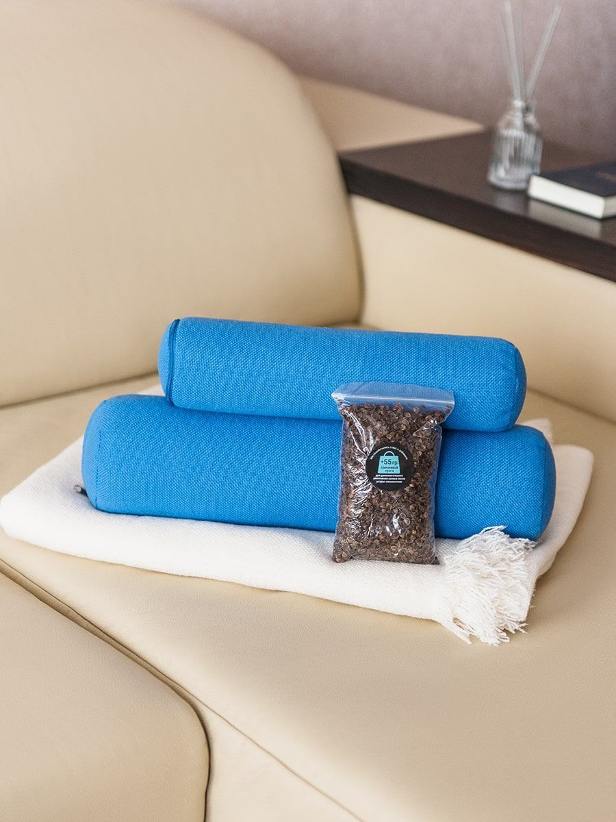 снимок Набор подушек "ВАЛИКИ" с лузгой гречихи от магазина BIO-TEXTILES ОПТ