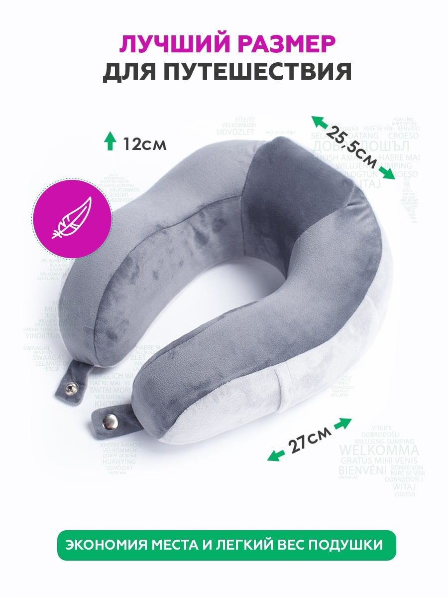 снимок Автомобильная подушка для шеи "INNOFOAM TRAVELNECK NEO" от магазина BIO-TEXTILES ОПТ