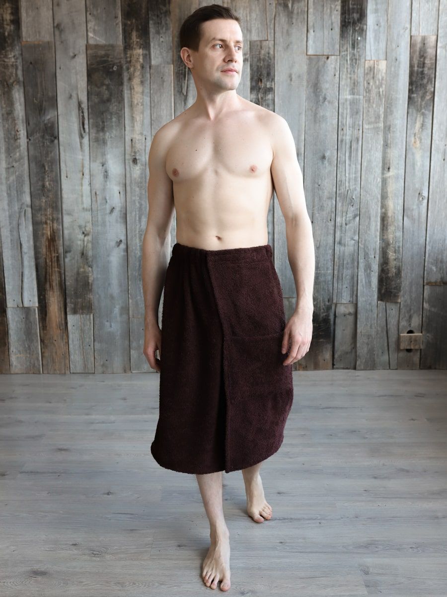 снимок Килт махровый шоколад (заказ от 20шт.) от магазина BIO-TEXTILES ОПТ