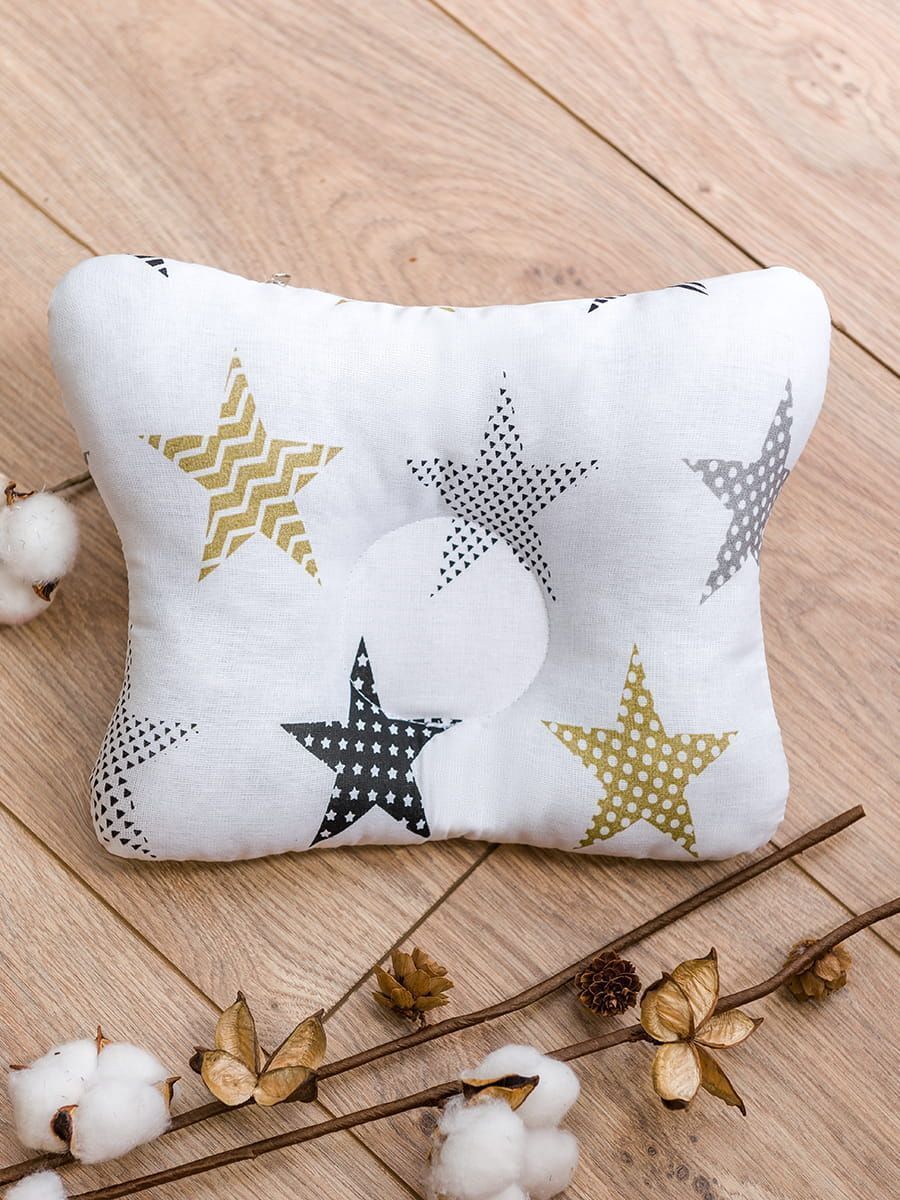 снимок Подушка малютка "Звезды печворк" от магазина BIO-TEXTILES ОПТ