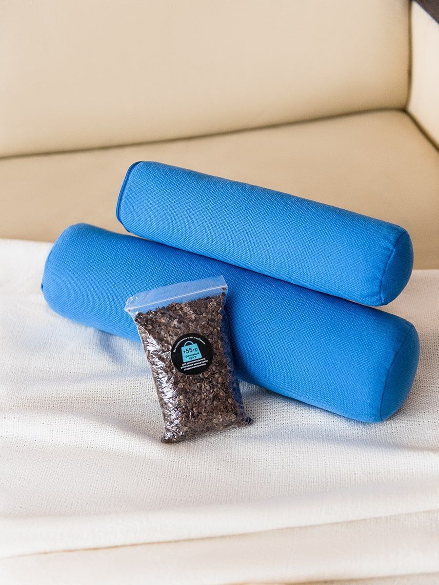 снимок Набор подушек "ВАЛИКИ" с лузгой гречихи от магазина BIO-TEXTILES ОПТ