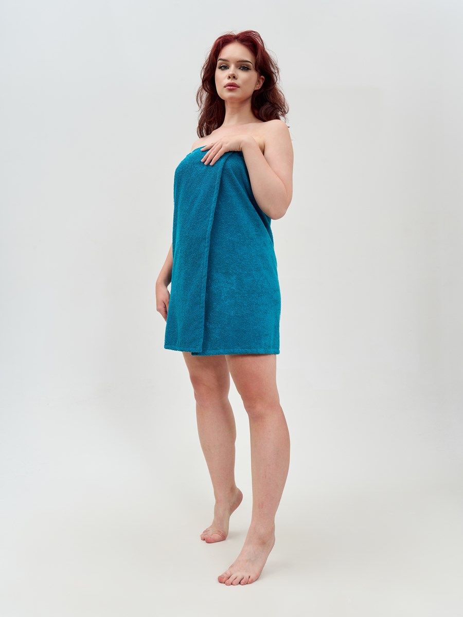 снимок Парео махровое морская волна от магазина BIO-TEXTILES ОПТ