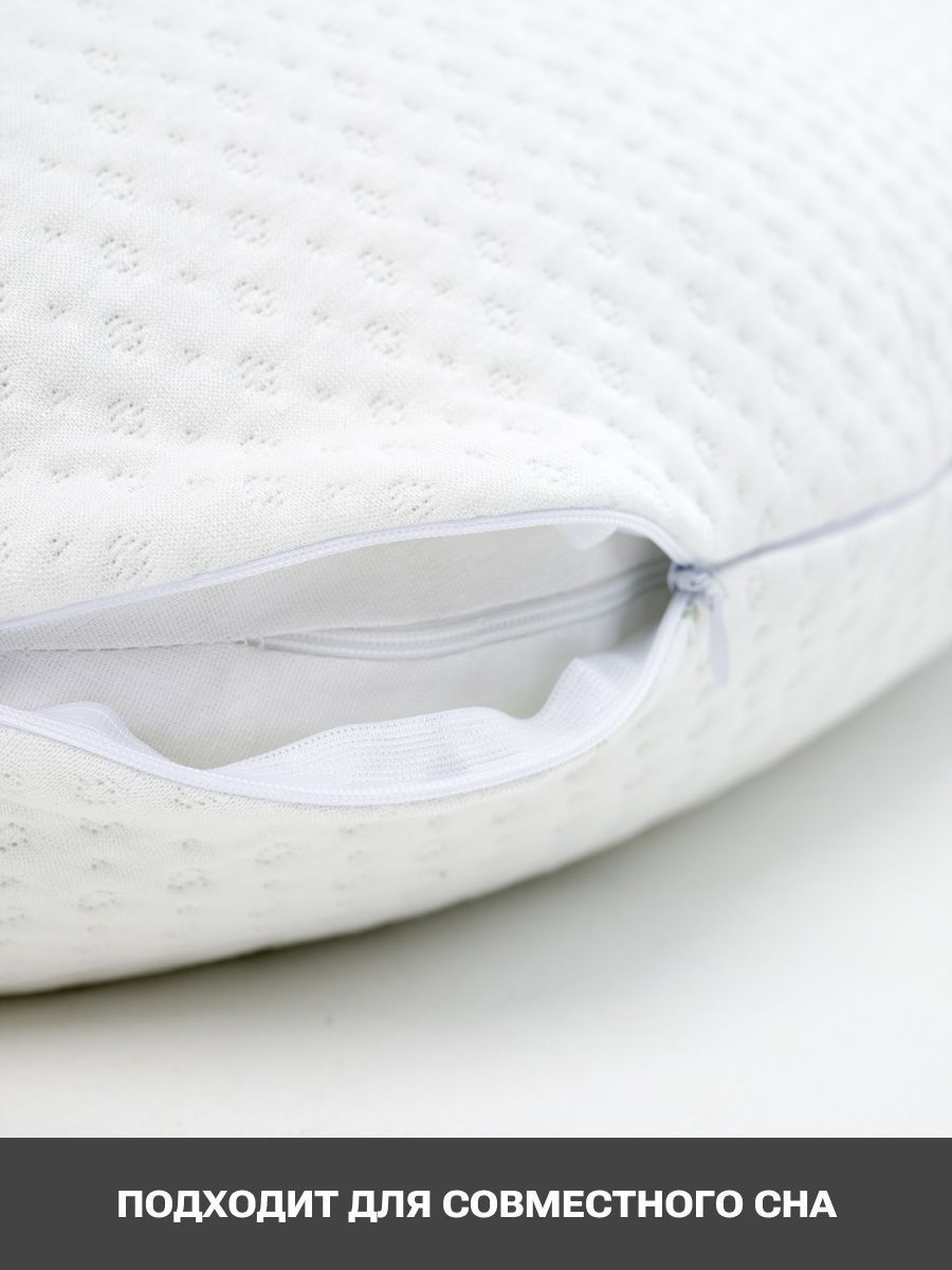 снимок Подушка PandaHug "BODY PILLOW BAMBOO" 140*40, лебяжий пух от магазина BIO-TEXTILES ОПТ